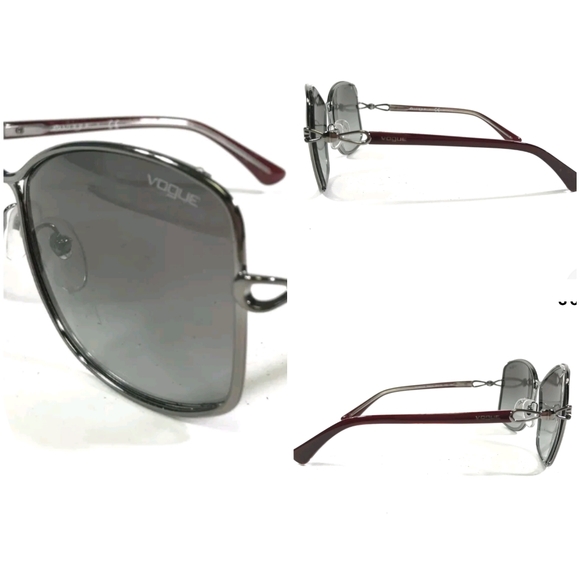 Vogue Large Sunglasses Silver & Red Frames - Picture 6 of 8